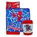 Jay Franco Kids Nap Mat with Embedded Pillow Blanket Soft 46x20Microfiber Sleeping Bag with Name Tag Handle for School Travel Sleepover Blue Spiderman - Image 3