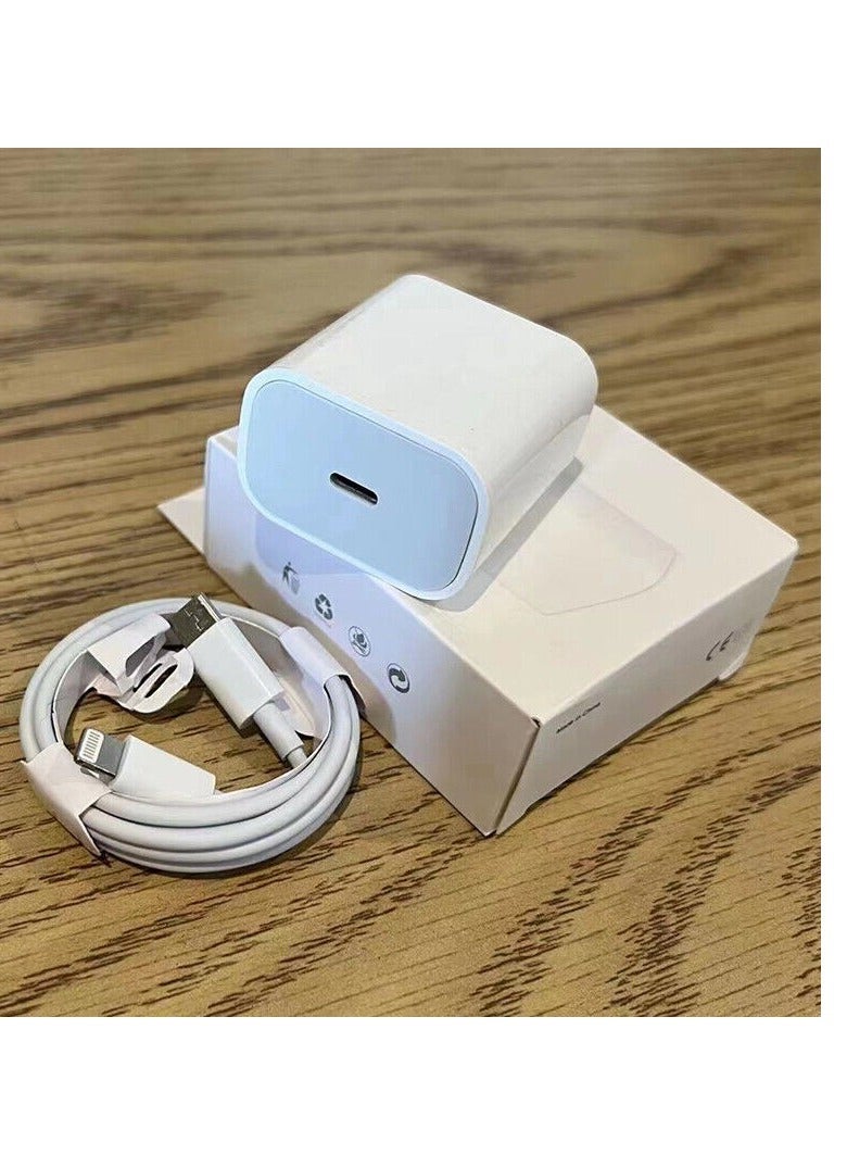 MUNTAQI For iPhone 11/12/13 Pro/X/XR Fast Charger 20W PD Cable Cord Power Adapter Type-C - Image 1