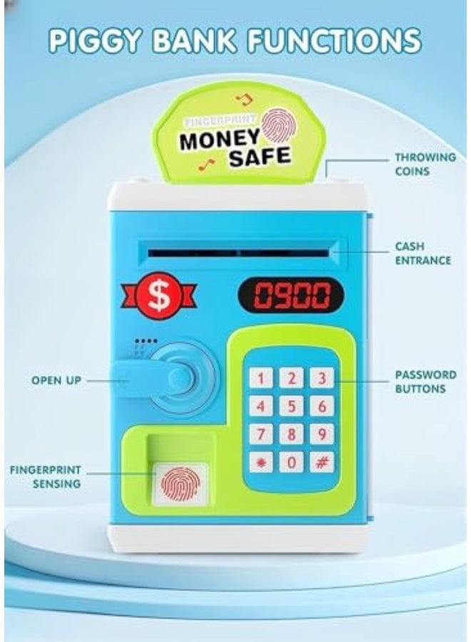 Electronic piggy bank for kids | ATM password piggy bank, automatic rolling coin storage box, the best toy gift for boys and girls aged 3-8. - Image 5