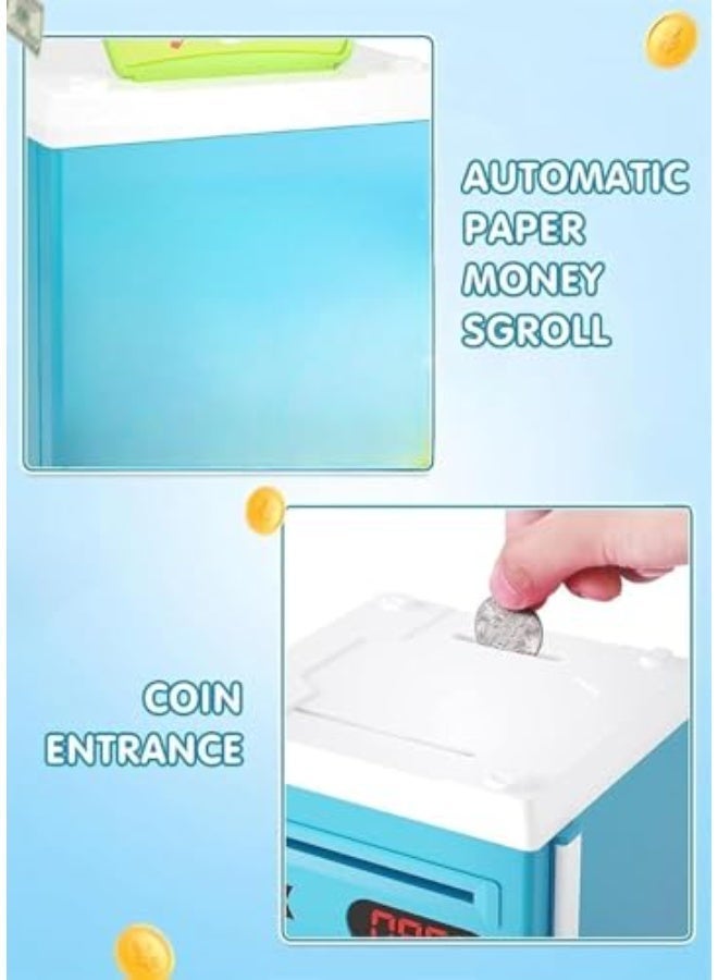Electronic piggy bank for kids | ATM password piggy bank, automatic rolling coin storage box, the best toy gift for boys and girls aged 3-8. - Image 3