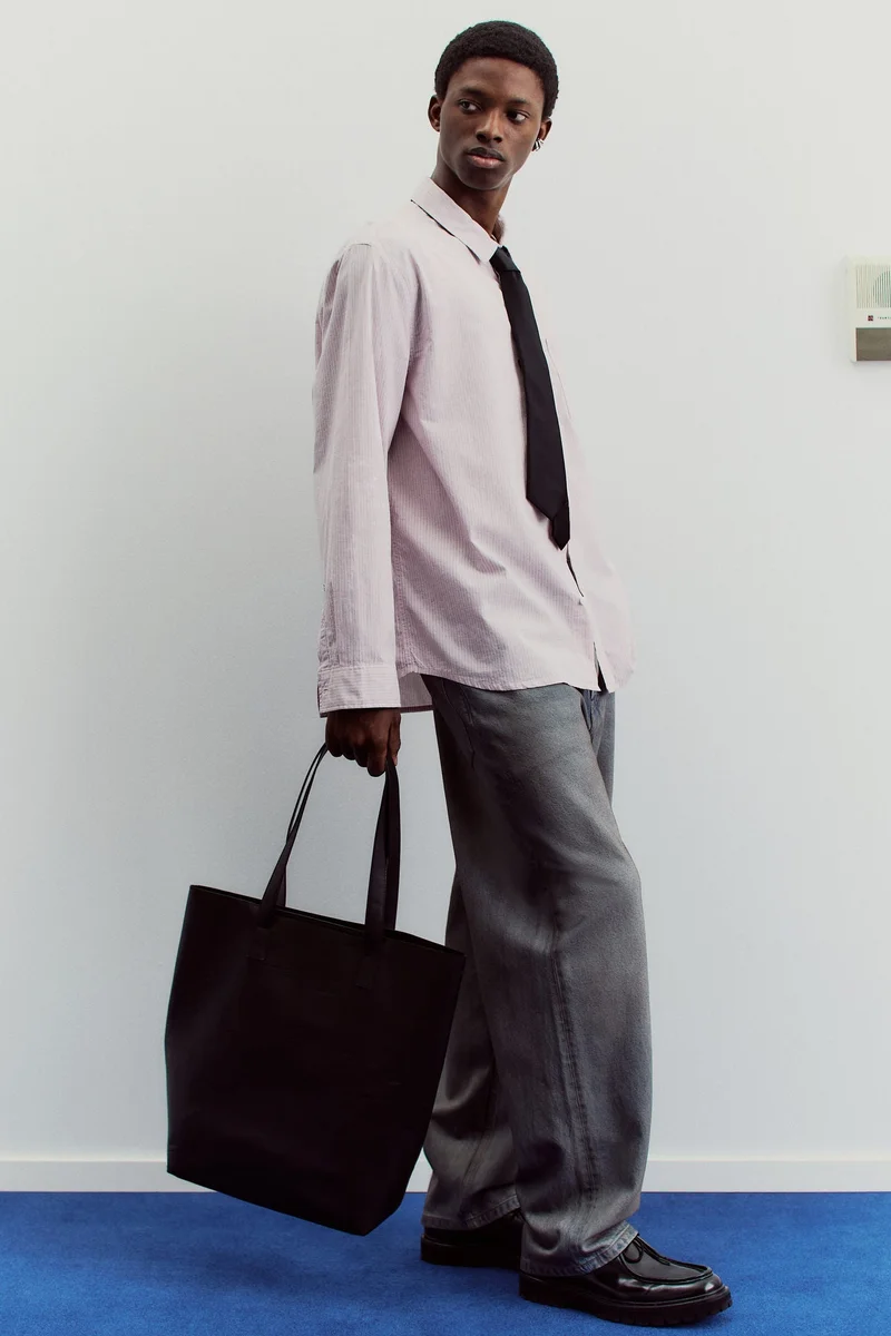 H&M Oversized Fit Seersucker shirt