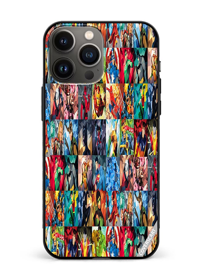 COVERSCART Protective Case Cover For Apple iPhone 13 Pro Max All Characters Geometrical Design Multicolour