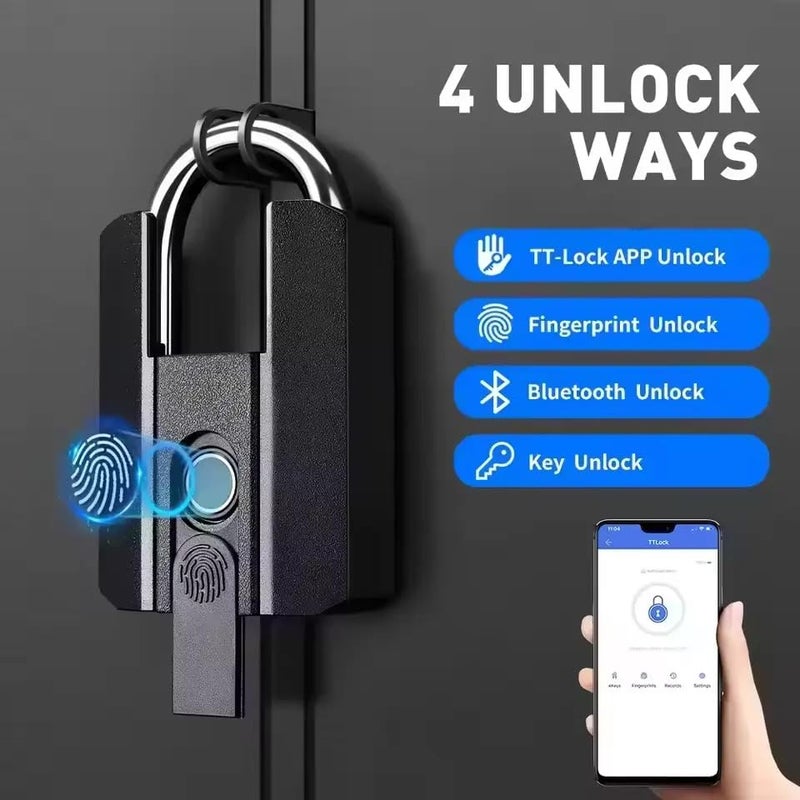 HomeAutomatify قفل باب ذكي HomeAutomatify بقفل بصمة الإصبع مع مقاومة للماء IP67 مناسب للجميع مع فتح سريع للغاية مع 3 آليات فتح تطبيق بلوتوث بصمة ميكانيكية مفاتيح - Image 2