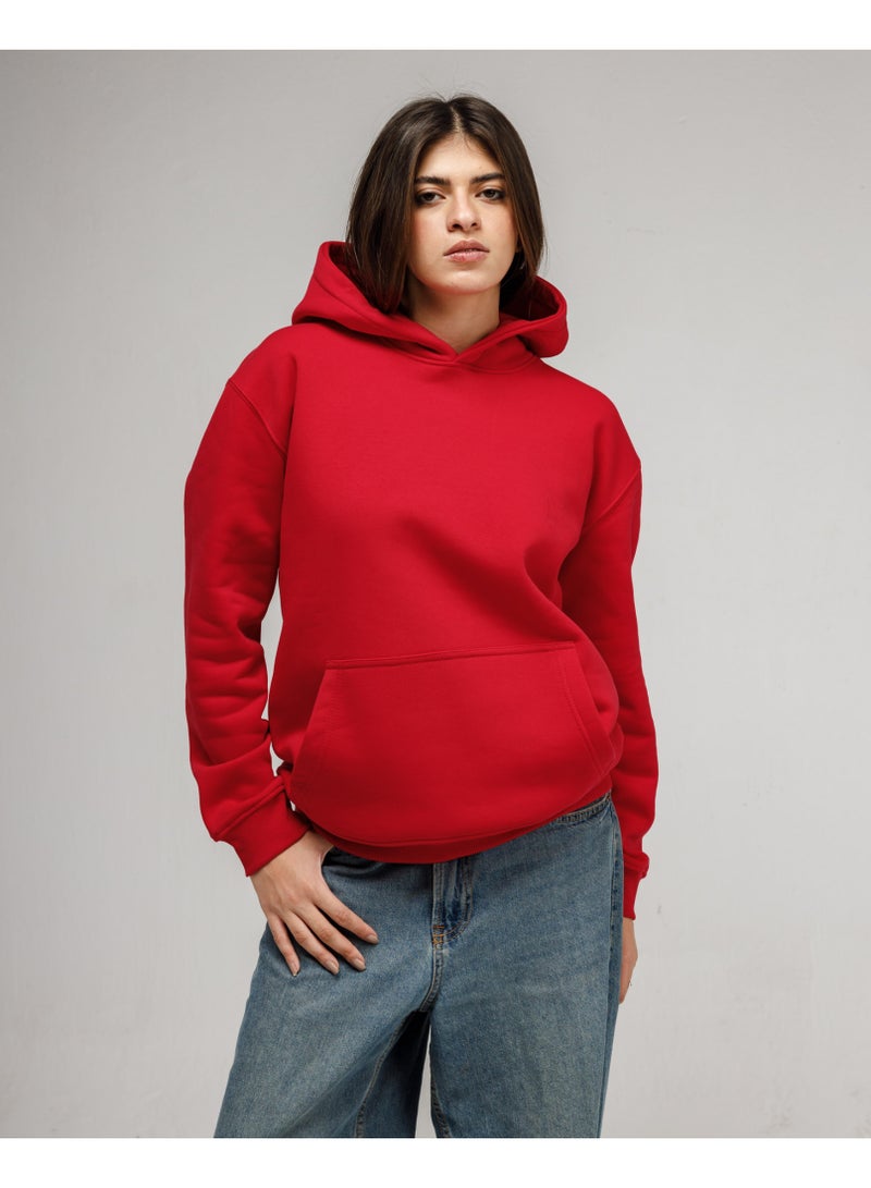 Feathers Women’s Oversized Winter Hoodie 100% Cotton Heavyweight - Image 1