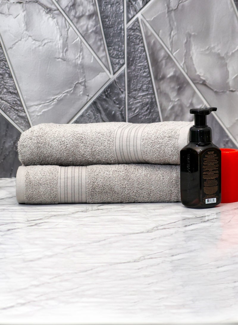 Baltic Linen 100% Cotton Ultra Soft Bath Towel Set, 70x140 cm, Super Absorbent, Quick Dry And Antibacterial Treatment, 500 GSM Terry  - Image 5