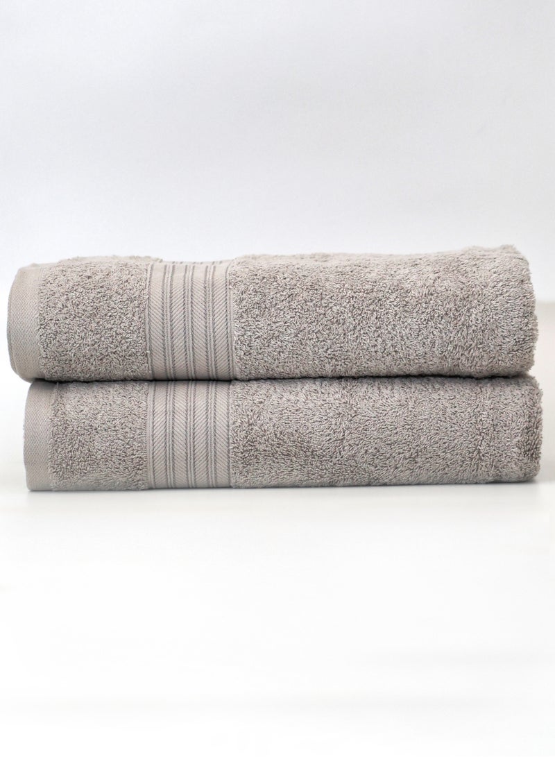Baltic Linen 100% Cotton Ultra Soft Bath Towel Set, 70x140 cm, Super Absorbent, Quick Dry And Antibacterial Treatment, 500 GSM Terry  - Image 1