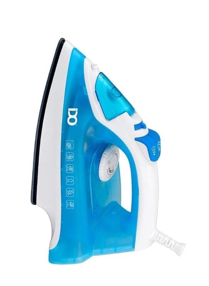 ايدو مكواة بخار سيراميك 2200 واط ، ازرق/ابيض - سعة 280 مل - SI2200-BWH