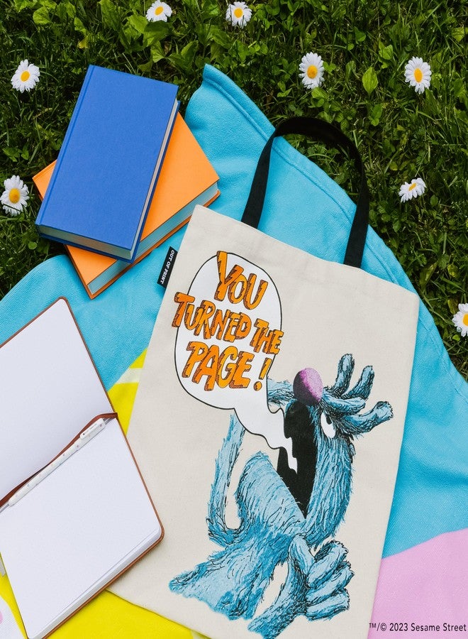 Out of Print The Monster at the End of This Book Tote Bag with Inner Pocket - Officially Licensed Sesame Street Gift for Book Lovers - Image 3