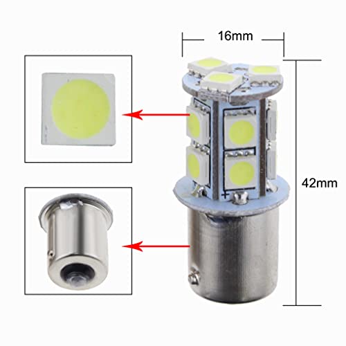 GLOFE 3Pcs White Interior Map Dome Light LED Bulbs Compatible with 1987-1996 Ford F-150 F-250 Bronco - Image 3