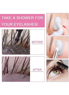 EELHOE 60ml Lash Shampoo For Lash Extensions 60ml Eyelash Extension Shampoo Eyelash Extension Foam And Brushes Eyelid Cleanser For Makeup Remover Paraben For Eyelash Extensions Salon And Home Use  - Image 5