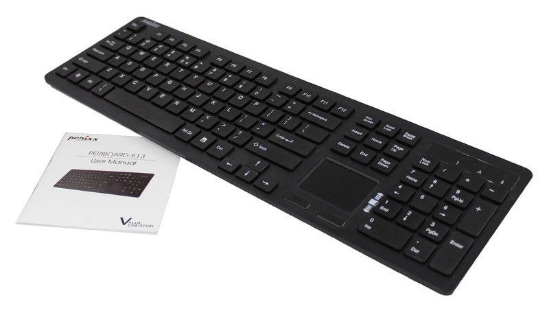 Perixx Periboard-313 Wired USB Backlit Keyboard with Touchpad, Full Size Layout, 3 Level LED Backlit Design, Black, US English Layout (11445) - Image 5