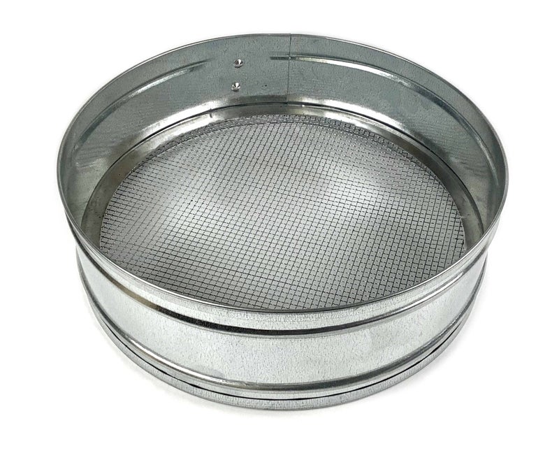 Tredoni 30cm12 Couscous Sieve Strainer  Stainless Steel Sieve Sifter 3mm Mesh Silver
