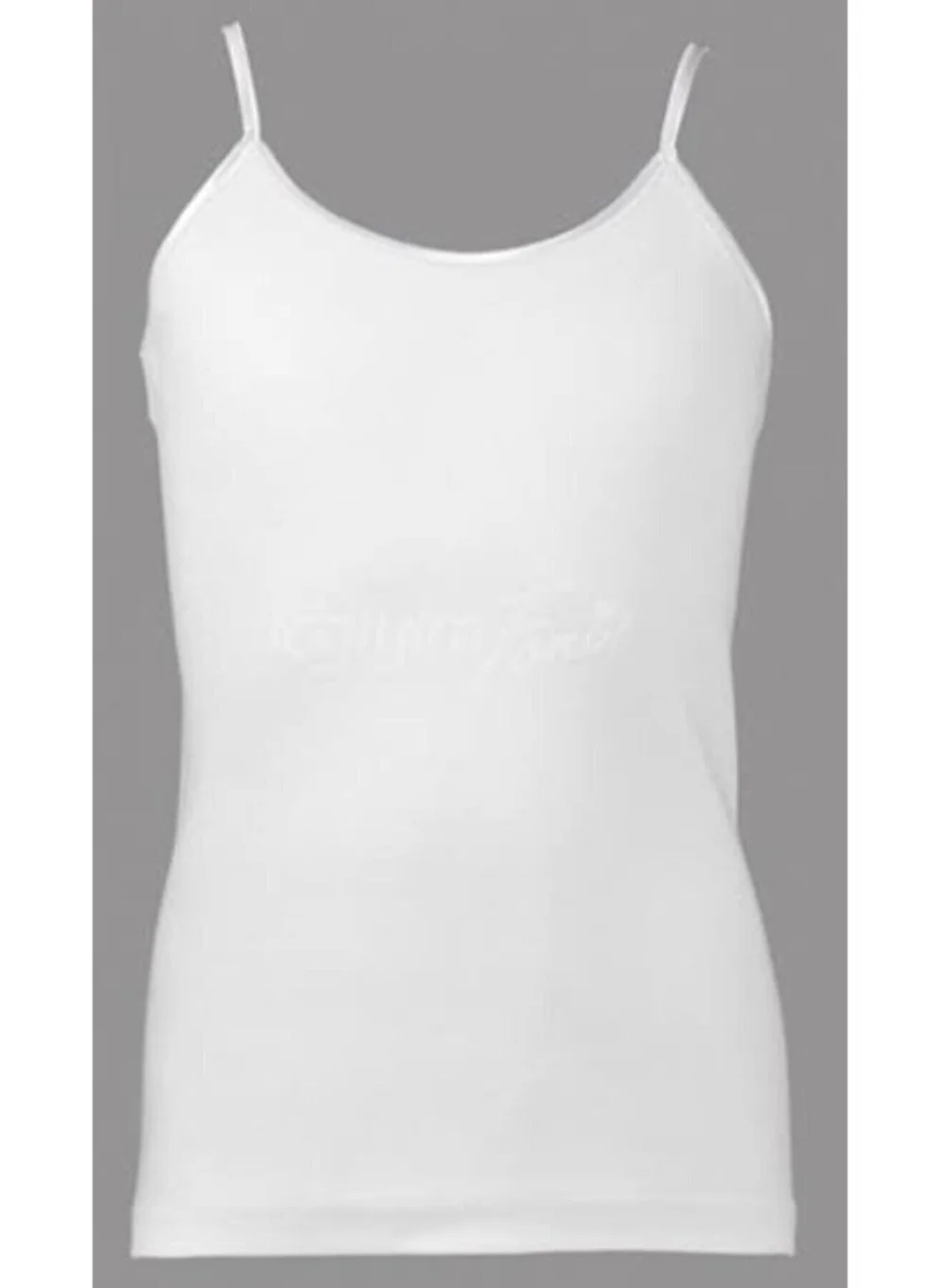 Tutku Girl's Satin-Tie Strap Undershirt 0187 - 6 Pieces