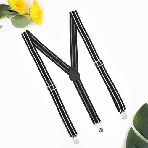 Kavove The Savvy Striped Black Suspender - Image 2