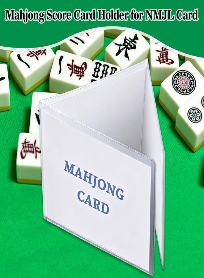 YOUDRN Mahjong Card Sleeve, 4 Pack Mahjong Card Protector Cover Fit Large Print Size(6 1/8”x4 3/4”) Clear Plastic Sleeves for Scorecard Mahjong Gifts and Accessories - Image 3