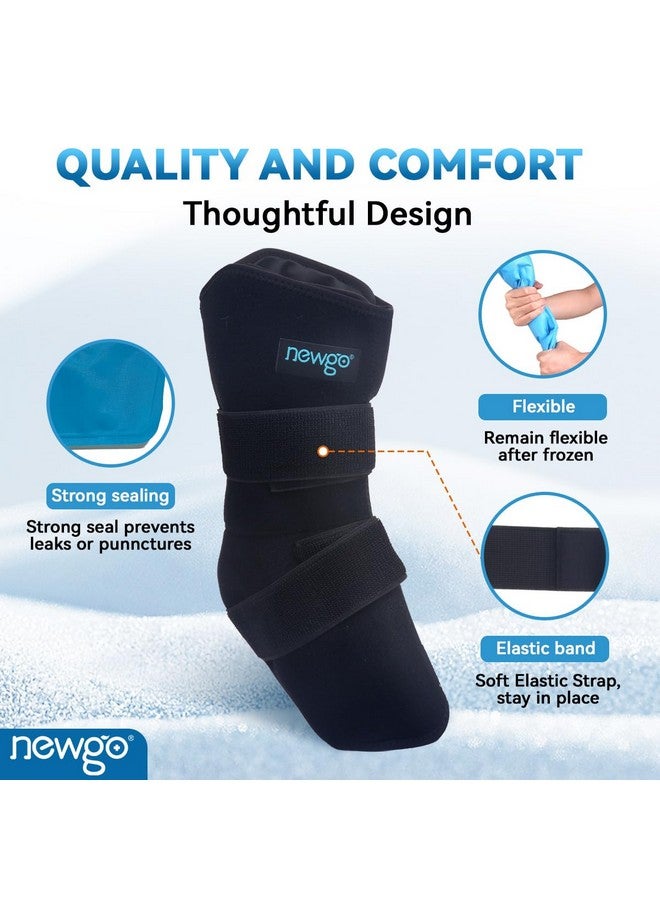NEWGO NEWGO Horse Ice Pack Reusable Horse Leg Wrap for Injury, Cooling Horse Knee Wrap Full Coverage Leg Ice Boot Cold Pack 2 Wrap with 4 Gel Packs for Knee, Legs, Boots, and Hooves - Image 4