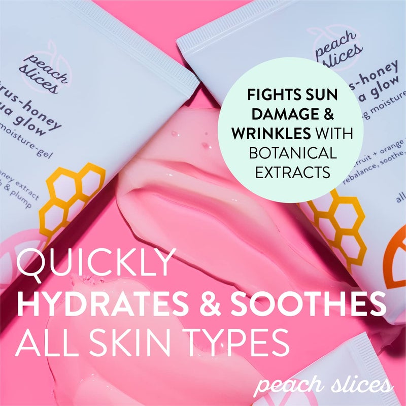 Peach Slices - Citrus-Honey Aqua Glow Moisturizer (3.04 oz) - Hydrating Moisture-Gel - Rebalance, Soothe, & Nourish - Grapefruit, Orange, Honey Extract - Vegan, Cruelty Free, Korean Skin Care & Beauty - Image 3