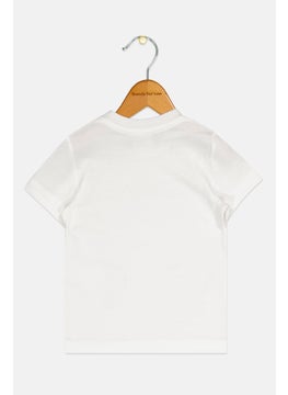 DSQUARED2 Toddlers Boy Crew Neck Short Sleeve Brand Logo T-Shirt, White  - Image 2