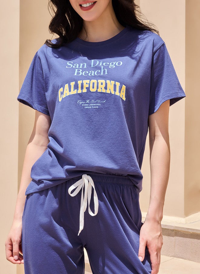 beebelle ETC X beebelle Women Printed Top & Joggers Co-Ord Set - Image 2
