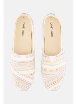 TOMS Women Alpargata Slip On Shoes, Off White Combo  - Image 4