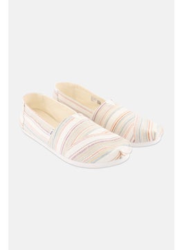 TOMS Women Alpargata Slip On Shoes, Off White Combo  - Image 1