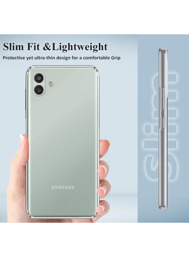 إينيكس جراب شفاف لهاتف سامسونج جالاكسي A06، جراب سيليكون جل TPU مقاوم للصدمات لا يصفر، غطاء ناعم فائق النحافة لهاتف سامسونج جالاكسي A06، غطاء شفاف - Image 3