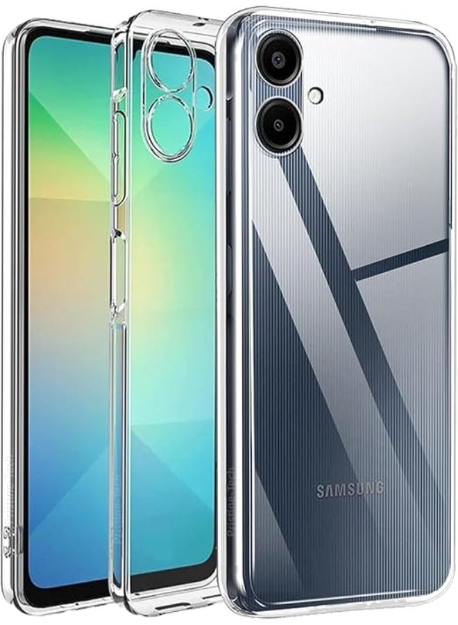 إينيكس جراب شفاف لهاتف سامسونج جالاكسي A06، جراب سيليكون جل TPU مقاوم للصدمات لا يصفر، غطاء ناعم فائق النحافة لهاتف سامسونج جالاكسي A06، غطاء شفاف - Image 1