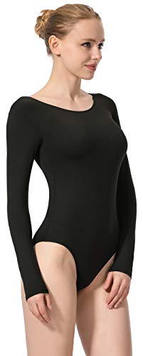 MOLLDAN Women Basic Dance Leotard Long Sleeve Adult Team Short Sleeve Ballet Leotard Tank Top Sleeveless Dancewear(4028-S-06) - Image 3