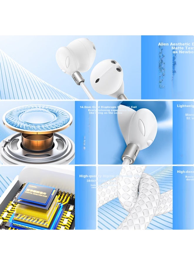 Dooseyuon apple Wired Earphones Type-c For Iphone 16 15 Pro Max Tablet Ipad Pro Huawei Nova 13 - Image 2