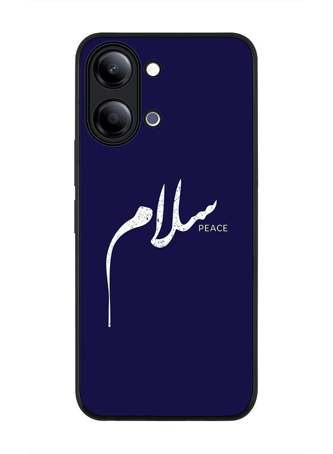 Stylizedd غطاء لجهاز vivo Y05 4G / Y6t 5G، حماية كاميرا رفيعة، غطاء هاتف مضاد للصدمات رقيق - سلام - Image 1