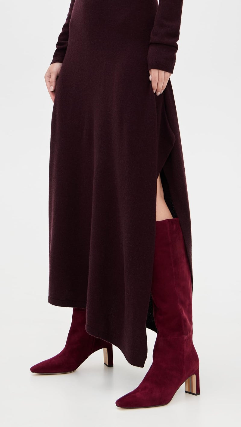 Sam Edelman Women's Sylvia Knee High Boot, French Burgundy, 8 - Image 2