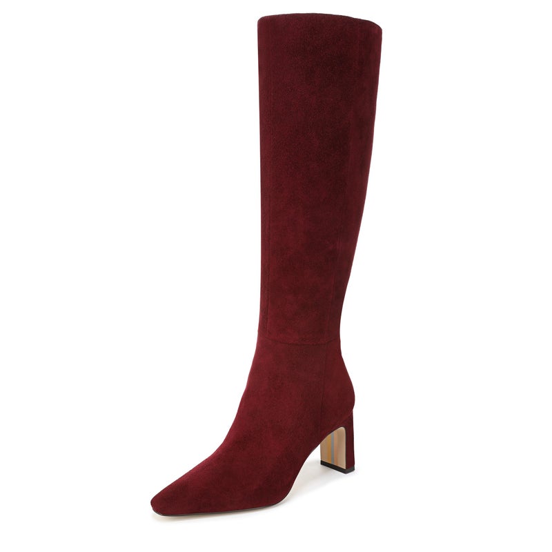 Sam Edelman Women's Sylvia Knee High Boot, French Burgundy, 8 - Image 1