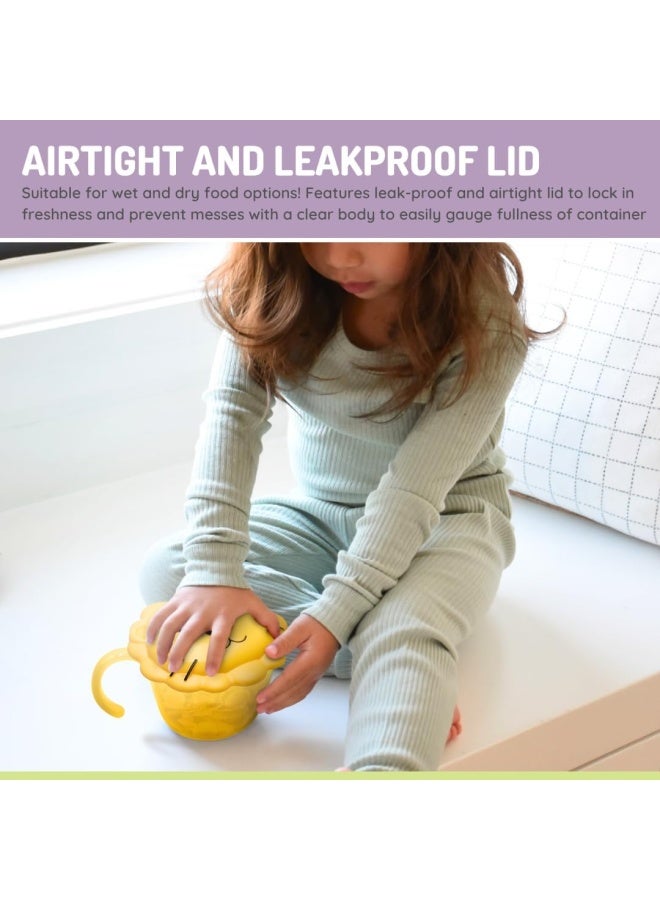 melii حاوية وجبات خفيفة مع مصيدة أصابع قابلة للإزالة للأطفال - تصميم أسد - Image 5