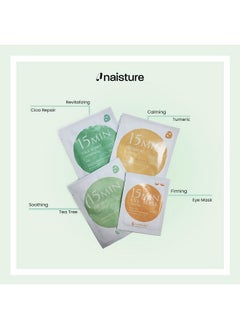 Naisture Naisture Women's Korean Spa Kit for Skincare - Cica, Turmeric, Tea Tree Sheet Masks, Eye Mask, Calendula Cucumber, and Charcoal Mint Mud Mask. Revitalize your skin with the 15 MIN RESCUE ME KIT  - Image 2