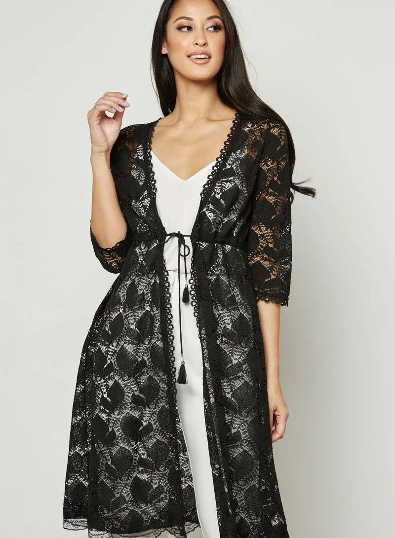 ELLA Lace Longline Kimono