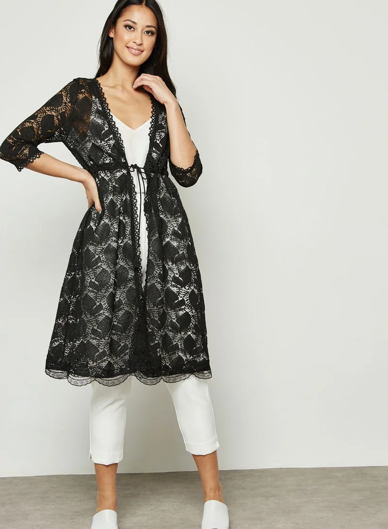 ELLA Lace Longline Kimono