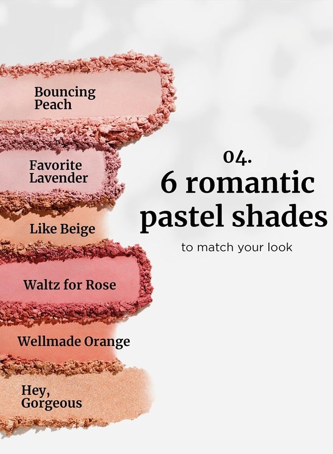 VDL Cheekstain Pastel Blush for Cheeks (Favorite Lavender, 0.2oz) - Lightweight, Velvet Powder Formula - Seamless, Long-Lasting, Natural-Looking Glow | Korean Makeup - Image 5