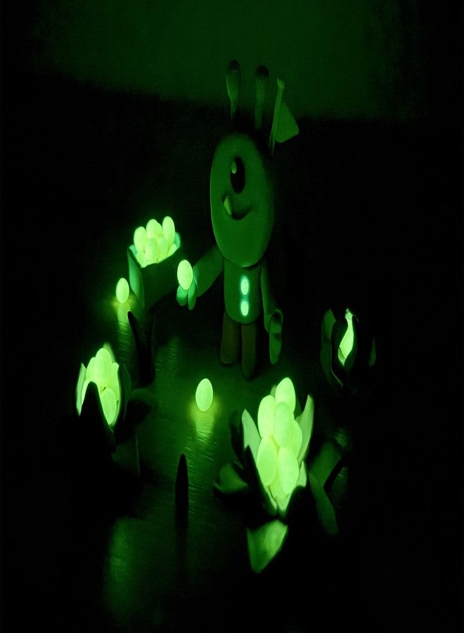 Jovi - Glow in The Dark, Non Drying Modeling Clay, Endlessly Reusable Plasticine, Set of 10 Bars (8 Basic Color + 2 Glow in The Dark), Each 1.75oz, for Arts and Crafts Projects - Image 3