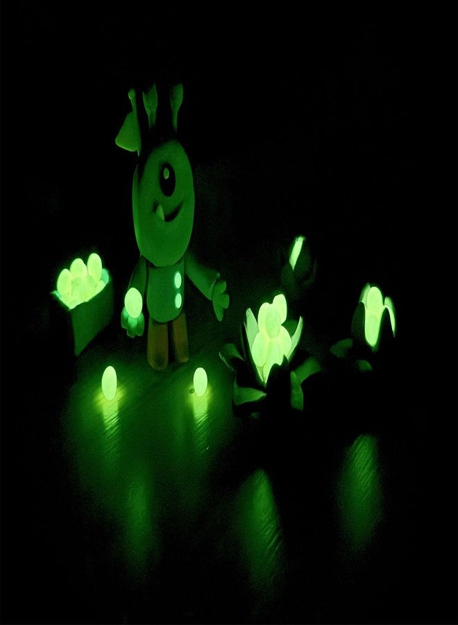 Jovi - Glow in The Dark, Non Drying Modeling Clay, Endlessly Reusable Plasticine, Set of 10 Bars (8 Basic Color + 2 Glow in The Dark), Each 1.75oz, for Arts and Crafts Projects - Image 4