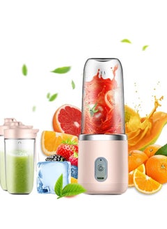 Portable Blender, Blender Juicer Juice Cup Fruit Blender Portable Fruit Cup, USB Rechargeable Personal Size Juice Cup, Personal Blender for Smoothies and Smoothies, 400ml Travel Juice Cup(Pink) - pzsku/ZD81A5889F7E8C7C62335Z/45/_/1733210023/baca0a40-2917-4612-aa4a-9b2586751417