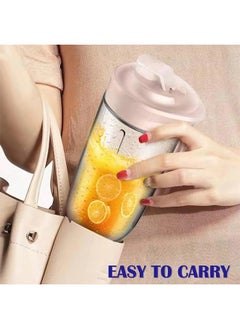 Portable Blender, Blender Juicer Juice Cup Fruit Blender Portable Fruit Cup, USB Rechargeable Personal Size Juice Cup, Personal Blender for Smoothies and Smoothies, 400ml Travel Juice Cup(Pink) - pzsku/ZD81A5889F7E8C7C62335Z/45/_/1733210033/557328e8-5ae4-4d4f-a0c3-9962bd930f53