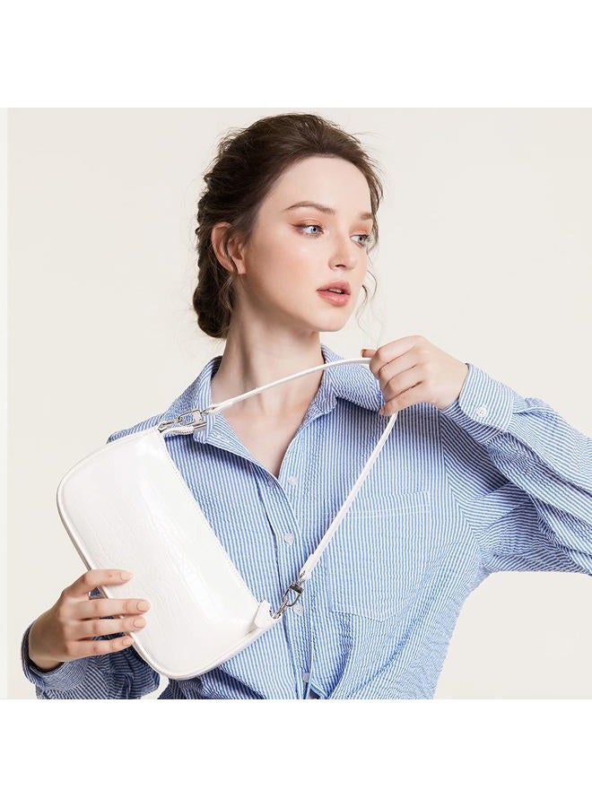 lapsting Women Small Shoulder Bag Mini Purse Womens Crossbody Clutch Purses 90s Y2k Bags, 1a - Large White, Small - Image 2