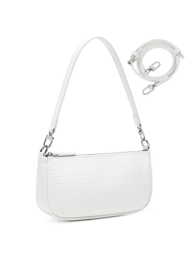 lapsting Women Small Shoulder Bag Mini Purse Womens Crossbody Clutch Purses 90s Y2k Bags, 1a - Large White, Small - Image 1