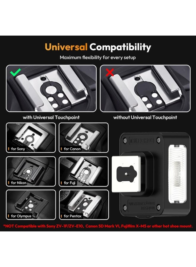 ULANZI SL01 Mini Camera Flash, GN8 6500K Mini Flash Speedlite, 4 Power Levels, Compatible with Sony ZV-1/ZV-E10/Canon/Nikon/Fuji/Panasonic/Leica/Olympus, 【Not Fits Sony ZV-1F】 - Image 2