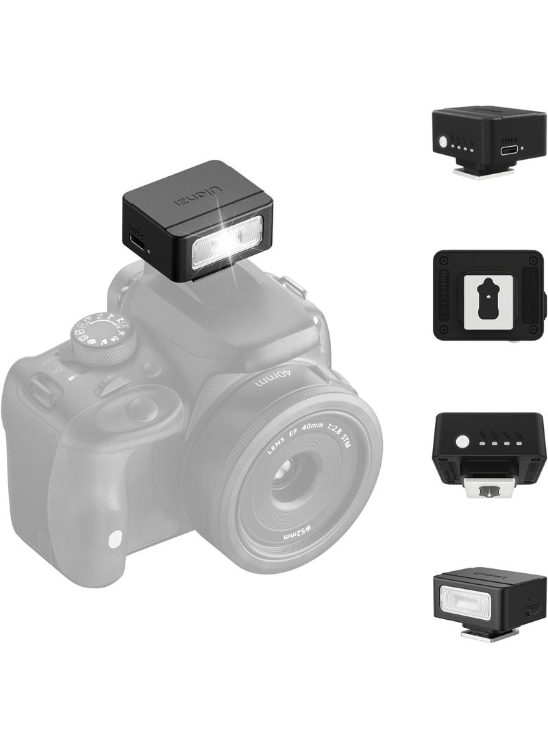 ULANZI SL01 Mini Camera Flash, GN8 6500K Mini Flash Speedlite, 4 Power Levels, Compatible with Sony ZV-1/ZV-E10/Canon/Nikon/Fuji/Panasonic/Leica/Olympus, 【Not Fits Sony ZV-1F】 - Image 1
