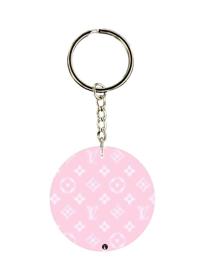 Flower Printed Keychain
