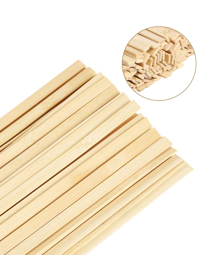 Pllieay 30 Pieces Bamboo Sticks Wooden Craft Sticks Extra Long Sticks for Crafting (15.7 Inches Length × 3/8 Inches Width) - Image 4