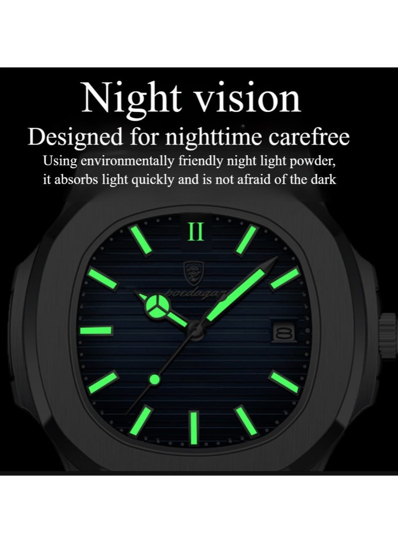پوداجار ساعة الرجل ساعة رجالية مضيئة مقاومة للماء كوارتز - 40.5 ملم - Image 3