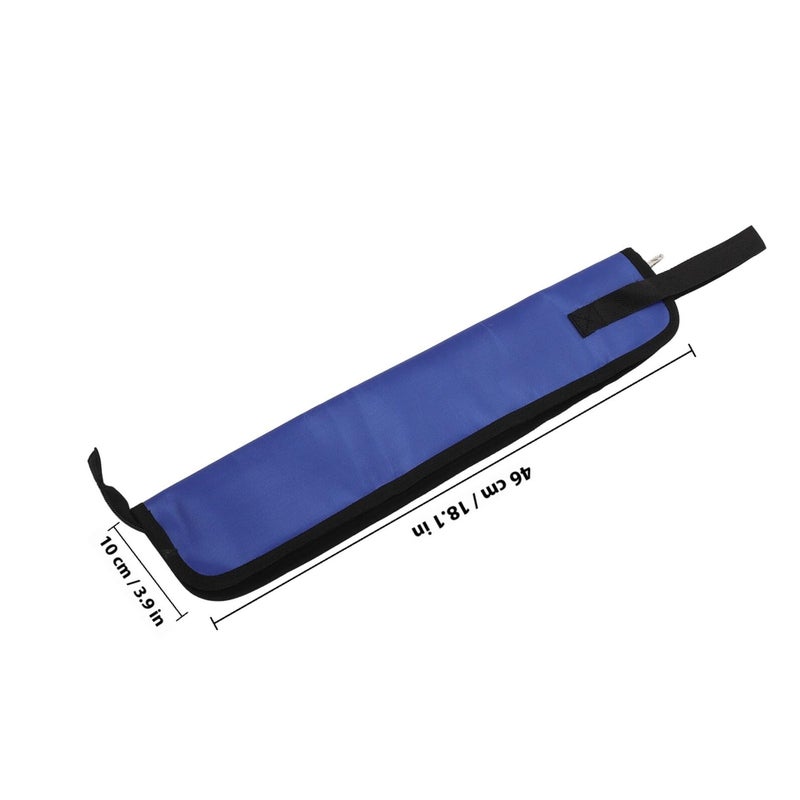 600D Oxford Cloth Drumstick Organizer Bag Holds 4 Pairs Portable Blue Storage Case For Drummers Percussion Accessories - Image 3
