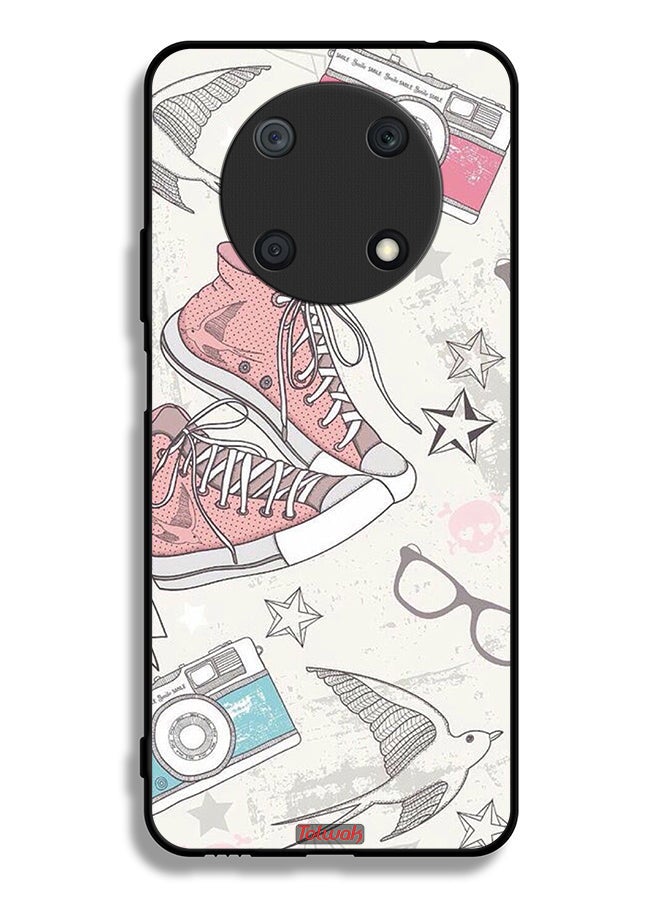 Tolwak Huawei nova Y90 Protective Case Cover Canva Shoes And Camera Art - Image 2